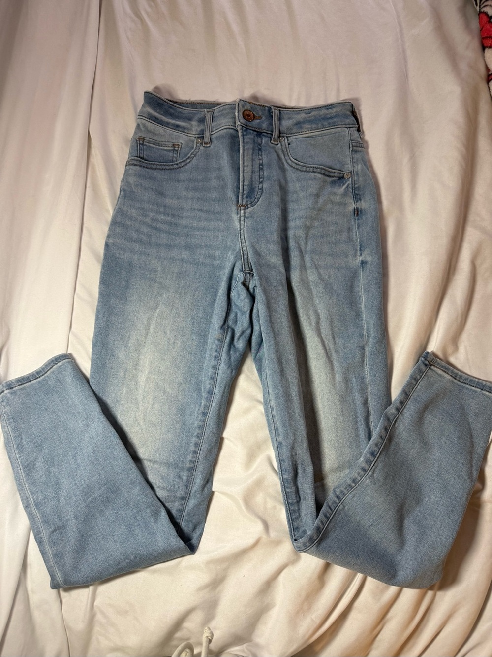 Light Blue Women's High-Rise Skinny Jeans